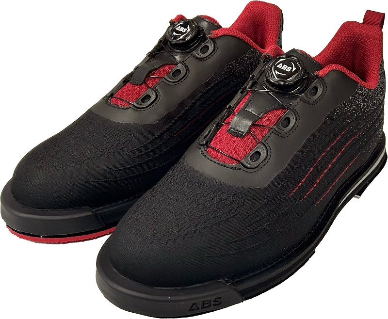 ABS S-707 デュアルメッシュ ボウリングシューズ ブラック/レッド 「K Style」ボウリング専門店　プロショップ　ボウリングボール　ボウリング用品　通販　