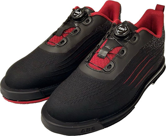 ABS S-707 デュアルメッシュ ボウリングシューズ ブラック/レッド 「K Style」ボウリング専門店　プロショップ　ボウリングボール　ボウリング用品　通販　