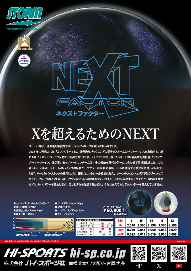 ストーム　ネクストファクター　ボウリングボール 「K Style」ボウリング専門店　プロショップ　ボウリングボール　ボウリング用品　通販　